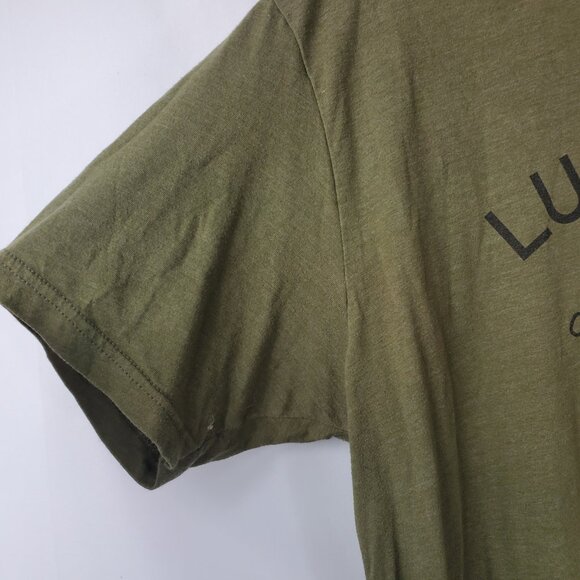 Lumber Legs Green Mens Short Sleeve Tshirt "Crush The Stereotype" Sz Lrg - Picture 5 of 9